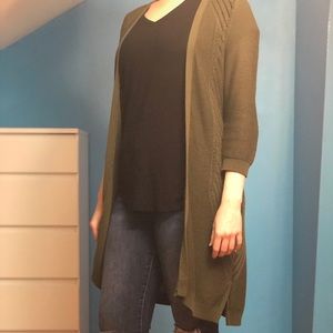 Torrid green Size 00 long sleeve cardigan